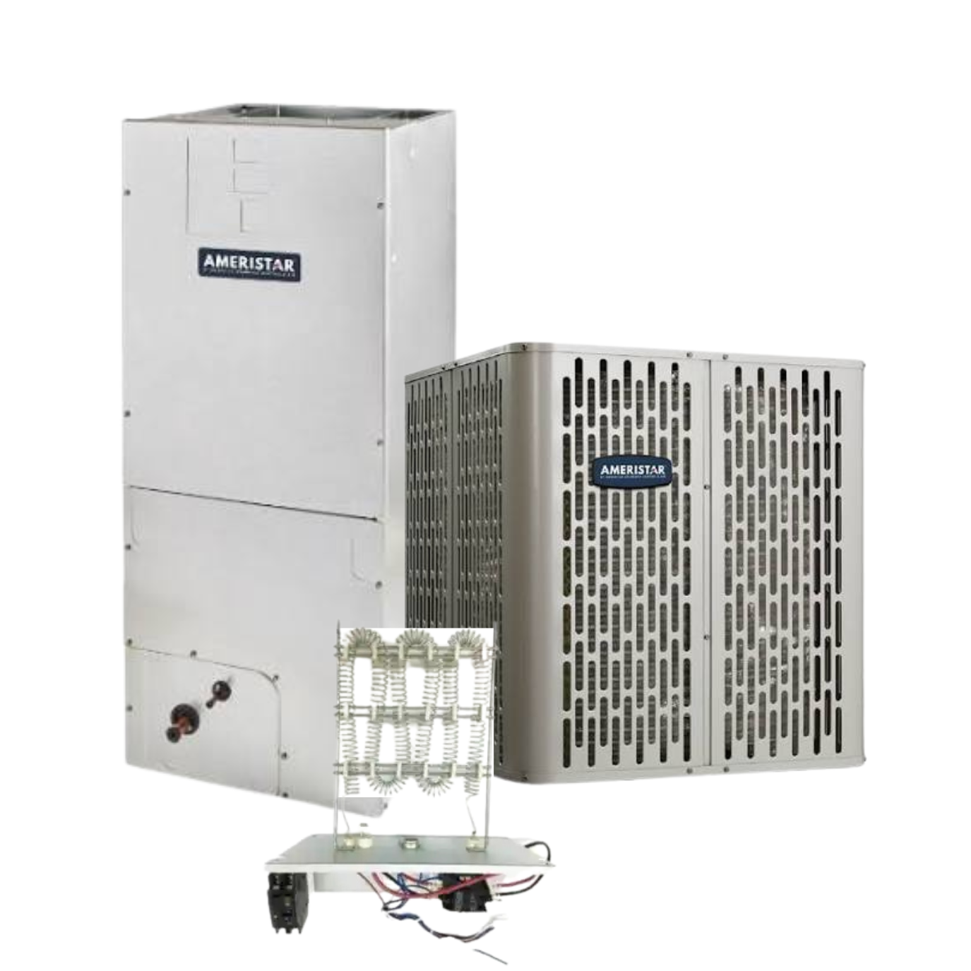 Ameristar A5AC4 - 2.5 Ton - 14.3 SEER2 AC with A5AHC003A1B Air Handler - Single-Stage - Straight Cool System (AC + Electric Heat) - with install