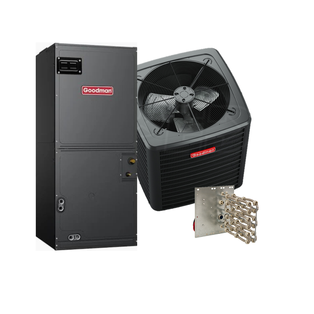 Goodman GLZS4 - 2.5 Ton - 14.3 SEER2 Heat Pump with AMST Air Handler - Single-Stage - Heat Pump System - with install