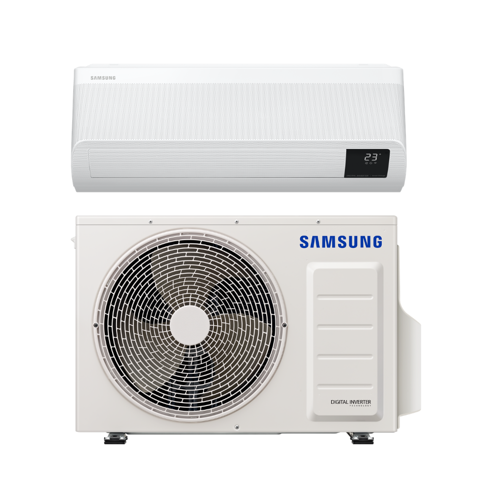 Samsung Wind-Free Standard - 15K BTU - Single-Zone Wall Mount Heat Pump - 21.5 SEER2 with Install