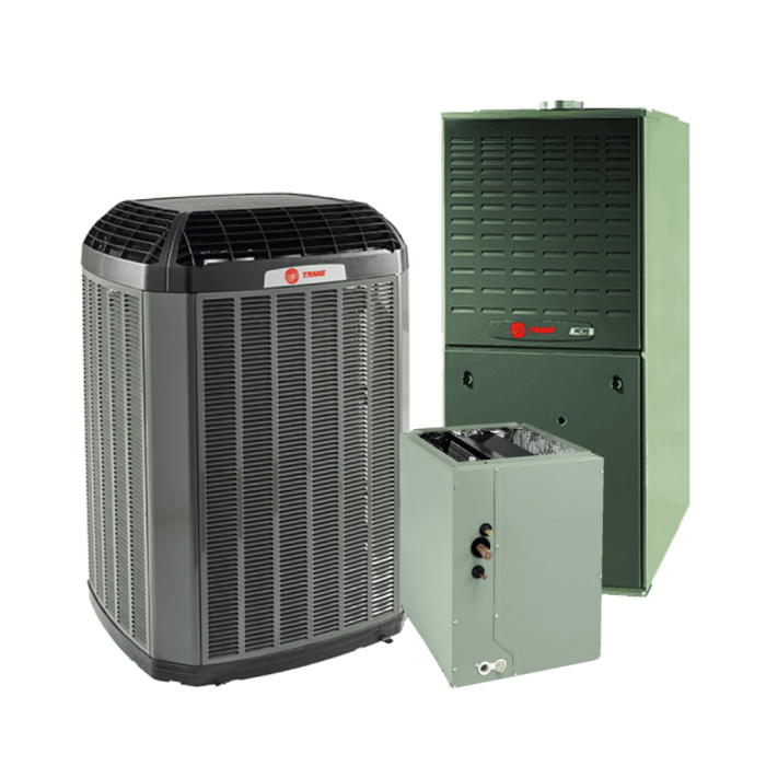 Trane - 17.1 SEER2 - 4-Ton - Multi-Speed Gas System with Variable Speed 97% Furnace (80k) With Install