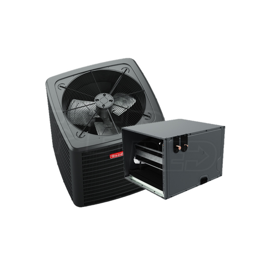 Goodman - 5-Ton - 17 SEER2 - Two-Stage - Condenser and Upflow Coil Bundle - Frisco TX Inventory