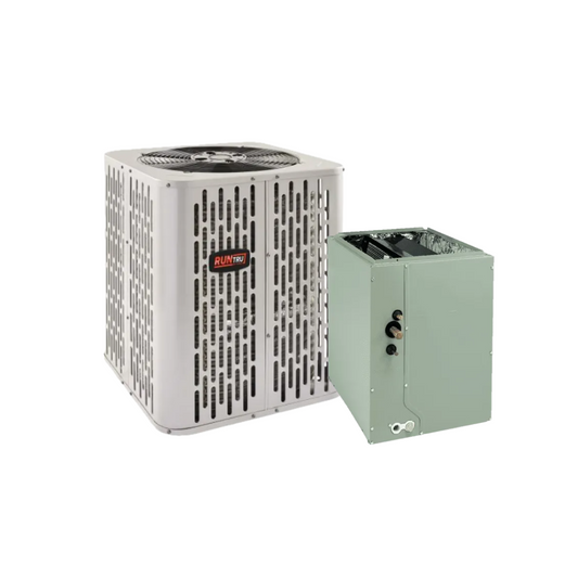 RunTru 3-Ton 15 SEER2 HVAC System Single-Stage Condenser and '004' Coil Bundle | Available in Frisco TX