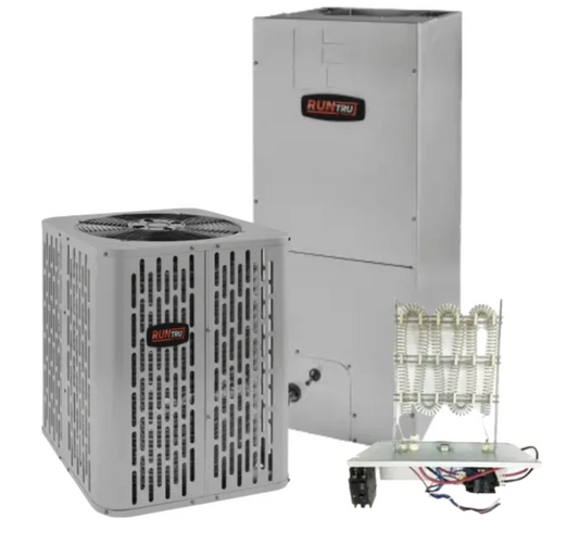 RunTru - 14.3 SEER2 - 2.5 Ton - Single-Stage Heat Pump System with Variable Speed 18K-30K Air Handler | Frisco TX Region