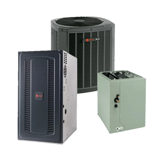 Trane - 15 SEER2 - 5-Ton - Single-Stage Gas System with 2-Stage 80% Furnace | Frisco TX Region
